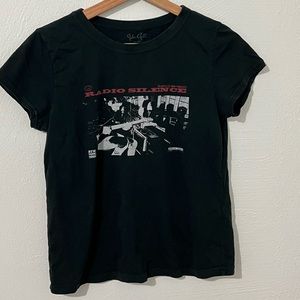 Brandy Melville John Galt Radio Silence Baby Tee